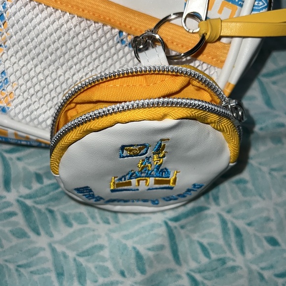 Walt Disney World Yellow and Blue Castle Fanny Pack - Picture 2 of 5